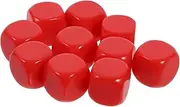 Vaguelly 10pcs Blank Acrylic DIY Dice Small Unfinished Paintable Cube Dice for Games Creative Projects Safe Party Props Easy to Write Smooth Surface