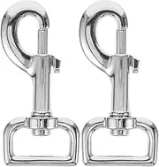 Abaodam 2Pcs Heavy Duty Swivel Snap Hooks for Dog Leash Clasp Metal Pet Chain Connector with Rotation for Ropes and Bag Straps
