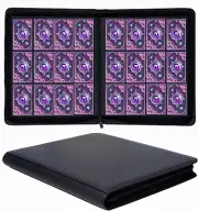 12 Pocket 720 Pockets Trading Card Binder, Ringless Side Loading Card Holder Alb