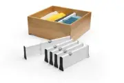 Draw divider 5 pack - Adjustable Draw Dividers for baby clothes & drawer Small