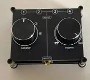 Solupeak 3.5mm AUX Audio Cable Switcher, 4 Input 1 Output, AUX 1/8 Source Stereo