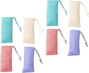 FOYTOKI 8pcs Soap Holder Net Soap Pouch for Bath Shower Slip-resistant Portable