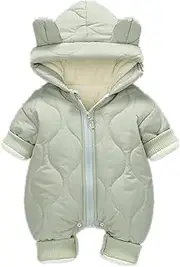 [RACHAPE] Baby Snowsuit Romper Toddler Winter Coat Infant Boys Warm Hoodie Puffer Jacket Girls Snow Wear 3-6-9-18 Months