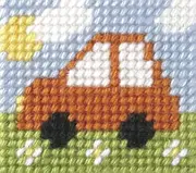 Orchidea Tapestry Embroidery Kit Mini Car