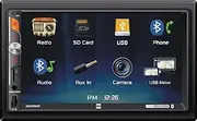 Dual Electronics DM70MIR 7" Media Touch Screen Double Din Receiver | USB Screen Mirroring for Apple and Android Devices | Push to Talk Assistant | Built-in Bluetooth |