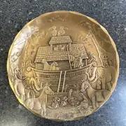 Noah’s Ark Solid Bronze Plate By Wendell August Forge 4.25"