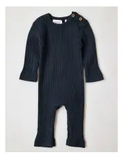 [Sprout] Little Ones Ribbed Coverall in Navy