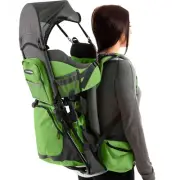 Toddler Baby Backpack Carrier System with Diaper Change Pad + Rain and Sun Hood