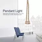 1Pc Retro Hemp Rope Pendant Light Ceiling Lamp Chandelier AA