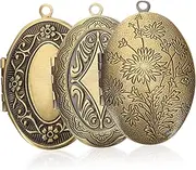 [Anneome] Photo Locket Pendant Box Picture Frame Ornament Diy Necklace Charm Photo Frame Ornaments Decoration Picture for Necklace