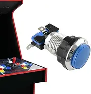 Arcade Machine Game Console Push Button | Small Round Button for Arcade Machine | Fall-Resistant Game Supplies for Adults, Boys, and Girls
