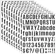 10 Sheets Self Adhesive Letters Numbers Kit, Mailbox Address Numbers Sticker, Vinyl Waterproof Number Sticker, Alphabet Number Stickers Kit for Mailbox Address, Bin, Window, Door, Cars DIY (black)