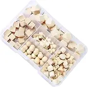 FOYTOKI 115pcs Decorative Geometric Push Pins Assorted Shapes for DIY Projects for Office Use Securely Fastens Papers Photos Memos