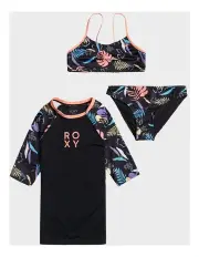 [Roxy] Active Swim Set Pack Anthracite Active Rg