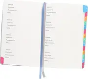jojofuny Portable Password Organizer Notebook with Alphabetical Tabs Practical Address Recording Book for Websites Compact Design for and Travel
