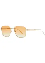 Finlay & CO Hamilton Square-frame Sunglasses - Gold ONE SIZE