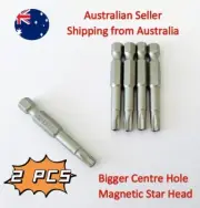 2pcs Telstra NBN Tools HFC Foxtel ISO PCD Security BOX Key Bits (Bigger Hole)