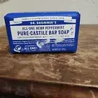 Dr. Bronner's Pure-Castile Bar Soap All-One Hemp Peppermint 5 oz New