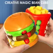 Magic Bean Cube Intelligence Fidget Stress Relief Finger Toy Rotating Kid Puzzle