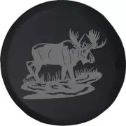 Spare Tire Cover Moose Elk Big Game Hunting (Fits: SUVs Camper Accessories RV Ac