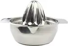 Stainless Steel Manual Juicer Fruit Lemon Lime Orange Squeezer with Bowl Juic...