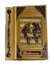 Handmade Bahamas Dolphins Photo Album Made With Recycled Paper