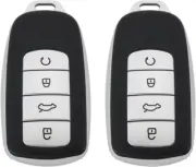 2Pcs Car Smart Key Fob Case Soft TPU Remote Key Fob Cover Car Key Fob Protector