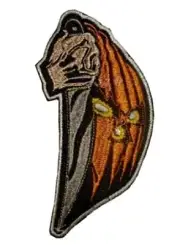 Michael Myers Bloody Hand Pumpkin Face Embroidered Iron on Patch