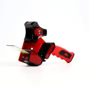 Scotch Box Sealing Tape Dispenser Red Black Portable Lightweight Handheld