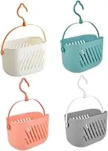DRESSOOS Bathroom Organizer Countertop over Toilet Storage Rack Shower Hanging Organizer Plastic Shower Portable Storage Basket