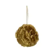 Mega Crafts - 8" Artificial Flower Pomander Kissing Ball - Gold, 1PC