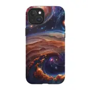For iPhone 15 Plus Tough Case Compatible with MagSafe Unknown Galaxy
