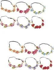 [Ipetboom] 2sets Adorable Baby Headband Soft and Stretchy Fabric Adjustable Headwrap for Baby for Parties 6pcs*2 Random Color