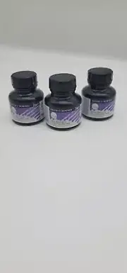 Daler Rowney Black Drawing Ink **Lot Of (3) 1 fl oz Bottles