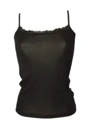 Women's lace-up tank top pure wool shirt RAGNO article 07309E