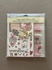 Sue Dreamer 30 Piece “Love” Card Making Kit, Makes 4 Cards/Envelopes~Age 8+, New
