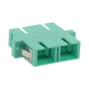 SC to SC Fiber Optic Duplex Multi Mode Optical Coupler Adapter Connector Aqua