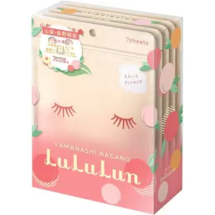 【日本直送】 面膜包 Lululun 山梨/长野 Lululun (桃香) 7 片 x 5 袋