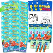 Disney Finding Nemo Birthday Party Favors Set - Bundle with 24 Finding Nemo Play Packs | Mini Coloring Books, Stickers, and More for Goodie Bags (Finding Dory Party Supplies)