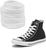 [UamGlsob] Long Shoe Laces for Converse Sneaker, Wide Flat Laces Replacement for Canvas Sports Shoes