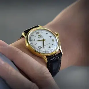 【ORIENT 東方錶】DateⅡ系列 羅馬競技場機械錶(FAC00007W 金色)