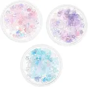 OATIPHO 3 Boxes Face Jewel Decorations DIY Butterfly Flatback Makeup for Festivals Parties and Stage Shows Cute and Versatile Designs for Creative Expressions