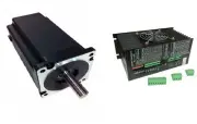 1 PCS NEMA 34 Single SHAFT STEPPER MOTOR 1810 OZ-IN With 110VAC Stepper Driver