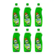 6PK Sunlight 800ml Dishwashing Liquid Kitchen Plate/Glass Dish Cleaner Lime 100
