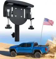 Truck Flag Pole Mount No Drilling Flagpole Holder Kit for Pickup Truck with Bed
