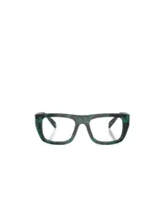 Prada Eyewear Square Frame Glasses 51,53 Green