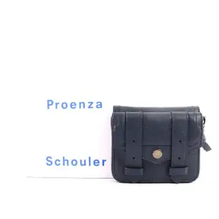 【PROENZA SCHOULER】小羊皮短夾(午夜藍色)