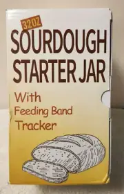 Sourdough Starter Kit with Feeding Band Tracker and Thermometer - 32oz