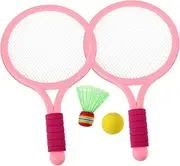 Kisangel 1 Set Badminton Racket Set Rackets and Balls for Play Engaging for Physical Development and Parent Interaction Design with Carry Bag