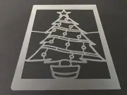 Christmas Tree #8 Stencil 10mm or 7mm Thick, X-mas, Santa, Snow Flake, Holiday